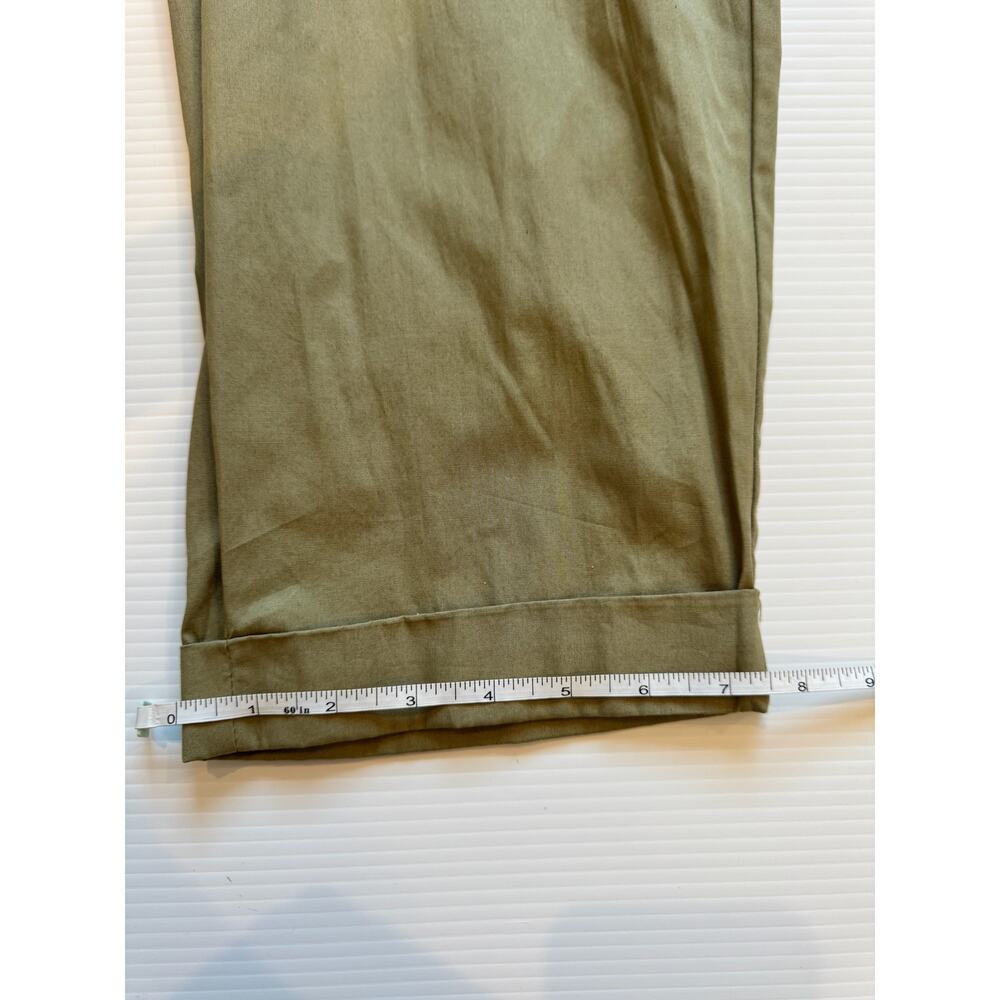 Zara Jumpsuit Women’s Medium Olive Green Utility NWT Safari Straight Leg Pockets - Picture 13 of 16